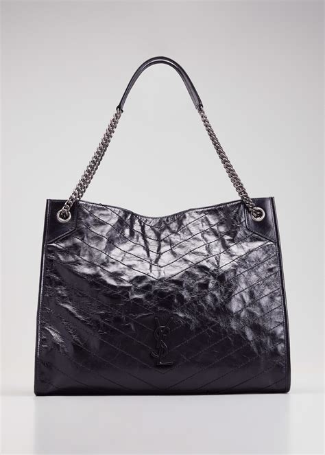 ysl shopper monogram tote|saint laurent large leather shopper.